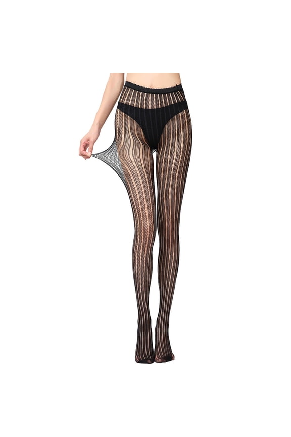 Women's Long Tube Suspender Socks Temptation Panties Silk Stockings