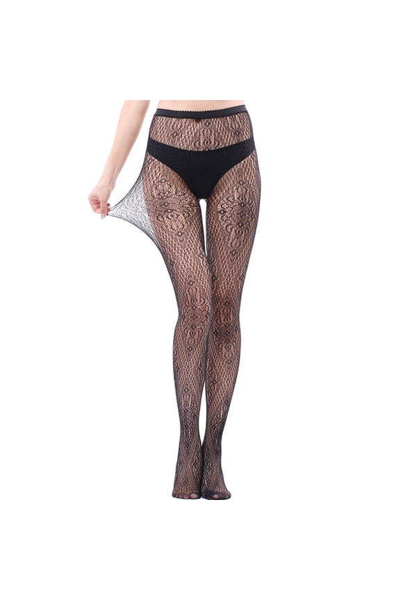 Women's Long Tube Suspender Socks Temptation Panties Silk Stockings