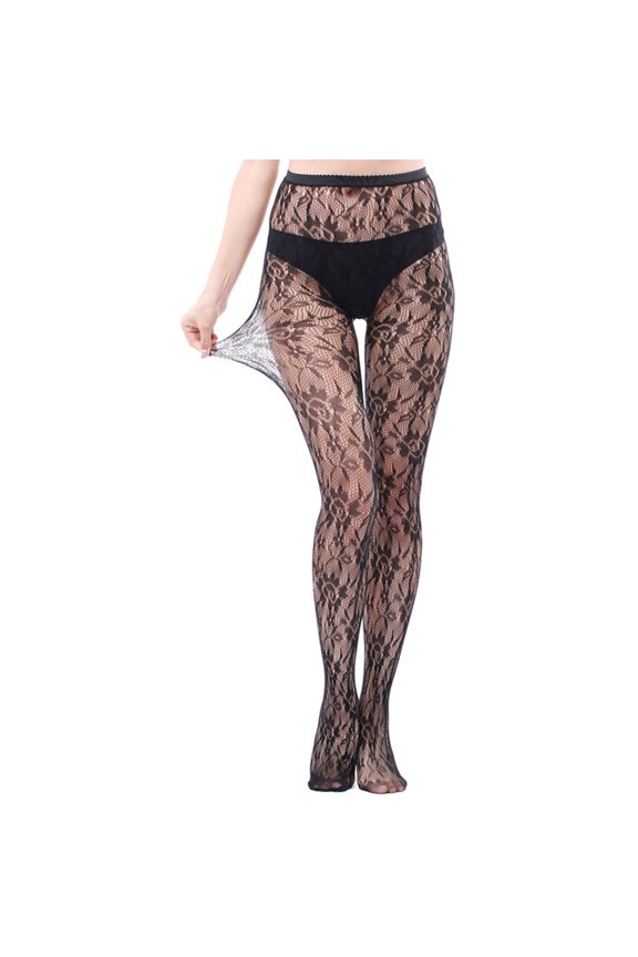 Women's Long Tube Suspender Socks Temptation Panties Silk Stockings