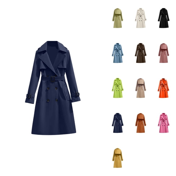 Women's Long Winter Coat, Elegant and Warm Outerwear with Long Sleeves – Versatile Fashion Staple for Casual and Formal Outings