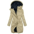 thumbnail image 1 of Women's Long Winter Puffer Coat, Waterproof Warm Parka, Fleece Lined Down Jacket, Faux Fur Hood Parka Quilted Puffer Coat Trendy Fashion Overcoat, 1 of 8