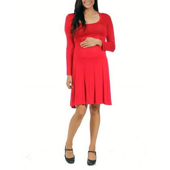 Women's Long-sleeve Maternity Dress
