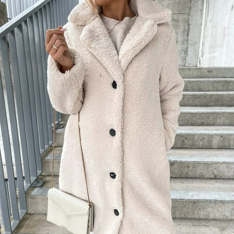 Fashion Long-sleeved Lapel Plush Women's Jacket