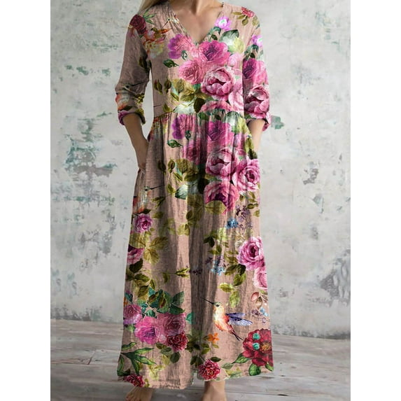 Women's Long-sleeved Slim-fit Dress