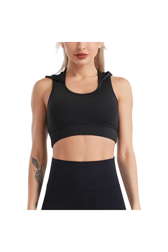 Women's Longline Sports Bra High Yoga Tops Built In Bra Crop Top Sports Bra Wireless Racerback Bra Baggy Workout Tops Women Polyester Top Women Shirt 3x Sports 80s Tops for Women 3 4 Sleeve Crop Top