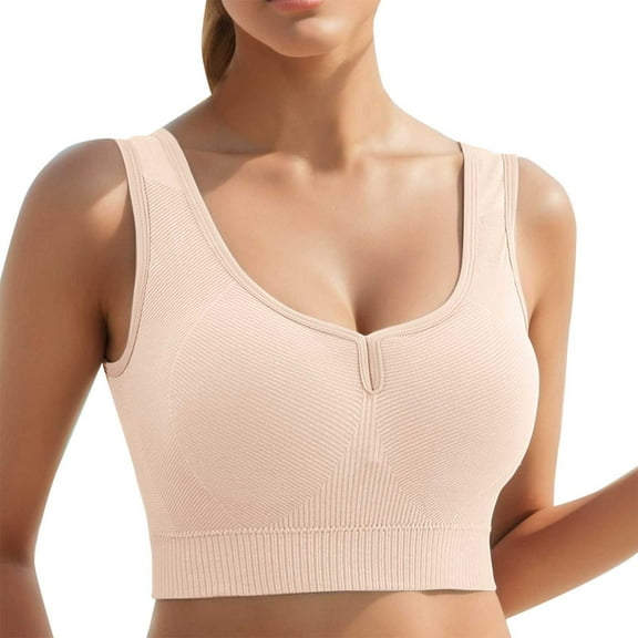 Women's Longline Sports Bra Wirefree Padded Medium Support Yoga Workout Gym Running Comfortable Breathable Activewear