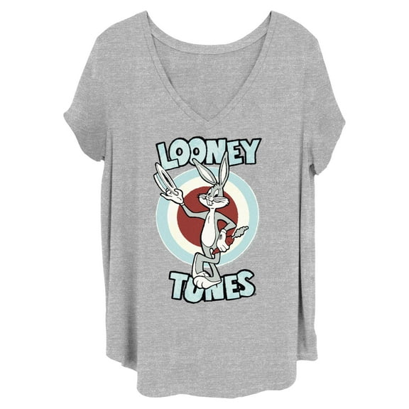 Women's Looney Tunes Bugs Hat Pose  Graphic T-Shirt