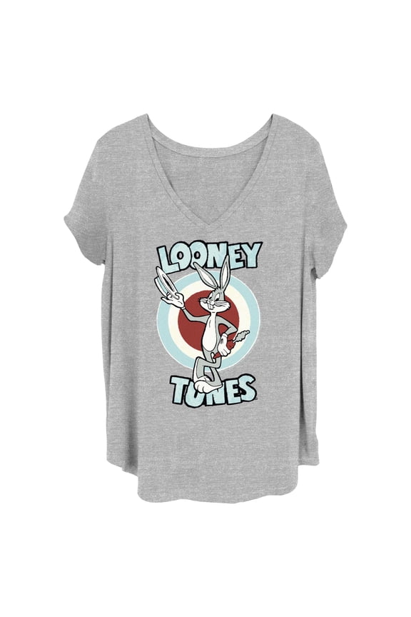 Women's Looney Tunes Bugs Hat Pose Graphic T-Shirt