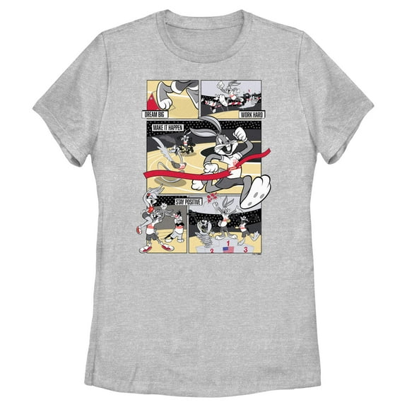 Women's Looney Tunes Number One Winner Comic Panels  Graphic T-Shirt