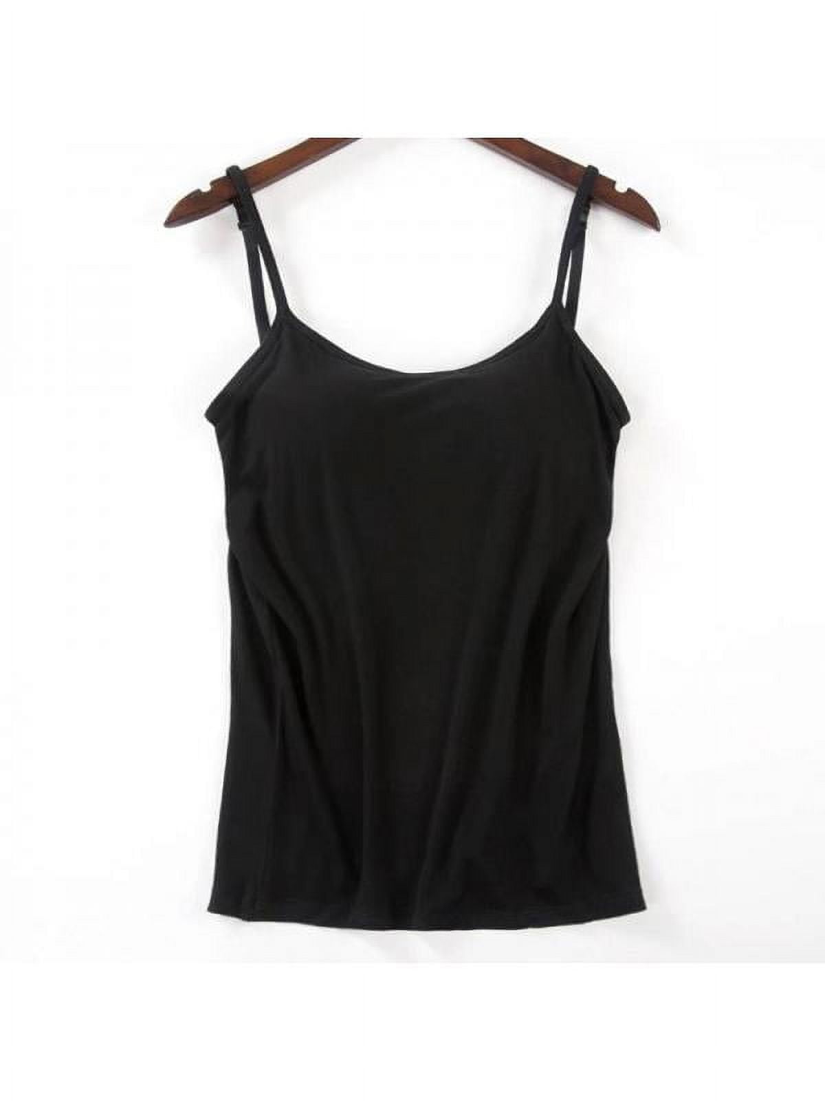 Women's Loose Cami with Built-in Shelf Bra Adjustable Strap