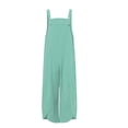 thumbnail image 1 of Women's Loose Cotton Trousers - Stylish Body Jumpsuit Design, 1 of 1