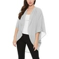 thumbnail image 1 of Women's Loose Fit 3/4 Sleeves Kimono Style Cover Up Solid Cardigan S-3XL Made in USA, 1 of 4