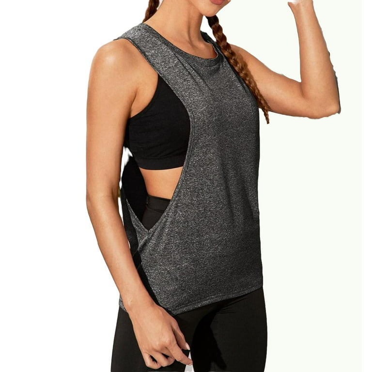 Women's Loose Fit Activewear Workout Gym Tank Tops Drop Armhole Athletic  Sports Running Yoga Tops Shirts L(8/10) 