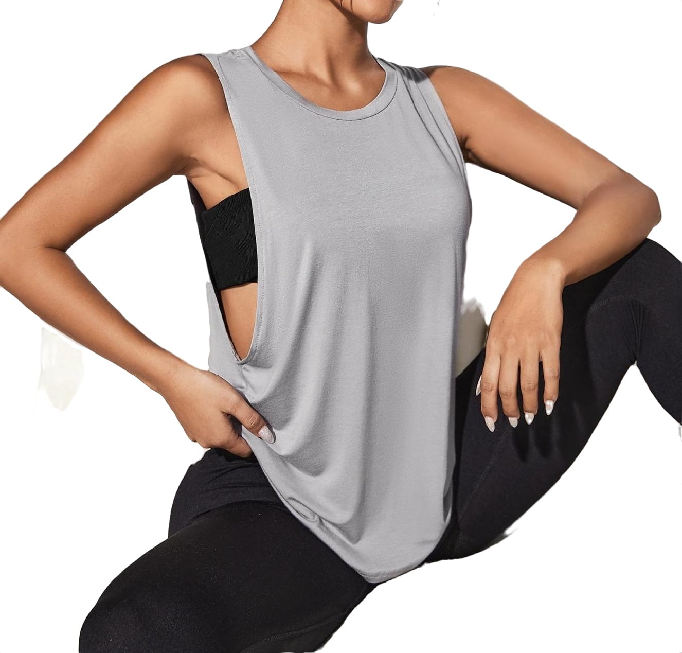 Women Sports Yoga Tops, Gym Loose Shirt