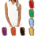 thumbnail image 1 of Women's Loose Fit Basic Vest Top Solid Color Elegant Versatile, 1 of 4