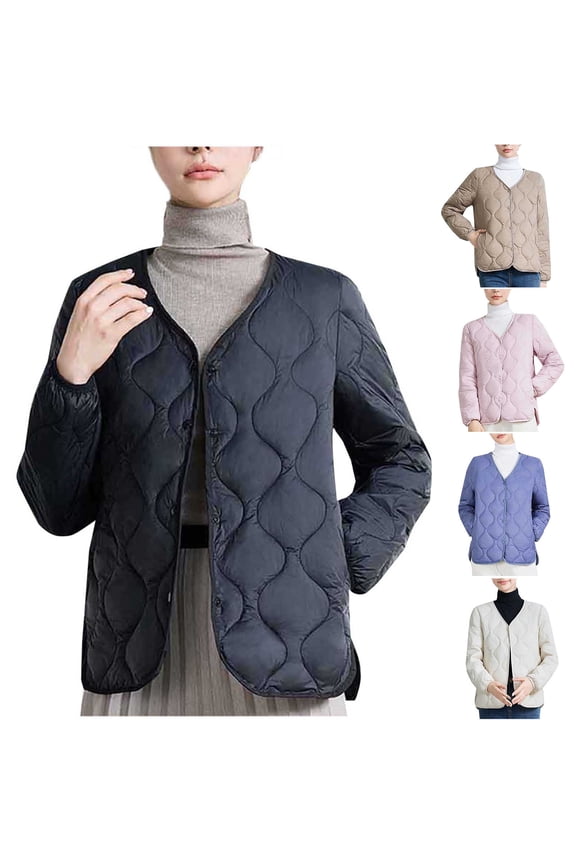 Women's Loose Fit Button Down V Neck Long Sleeve Jacket Shacket Top Blouse Casual Solid Color Work Office Fashion | CSEONE,Black XL