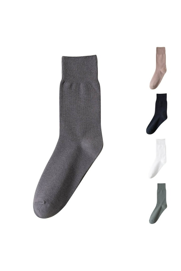 Women's Loose Fit Crew Socks Thin Soft Wide Stretchy Toe Comfort