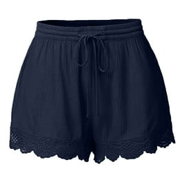 Lace shorts plus size sales