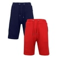 thumbnail image 1 of Women's Loose-Fit Fleece Bermuda Lounge Shorts (2-Pack), 1 of 2