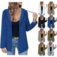 thumbnail image 1 of Women's Loose Fit Hooded Zipper Top Cardigan Jacket Outerwear Pullover Sweatshirt Long Sleeve Casual Daily Wear Loungewear Streetwear Cozy Soft Warm Fleece Lined | CSEONE,Black M, 1 of 9