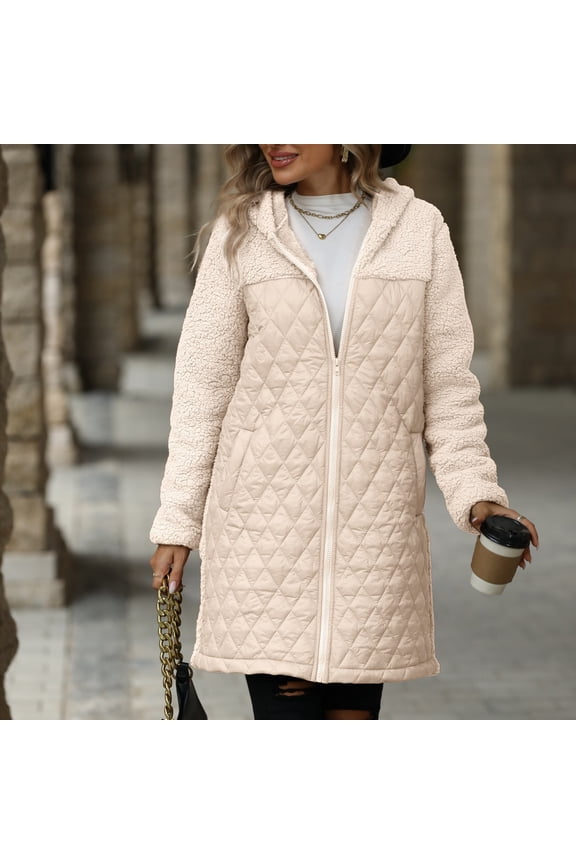 Women's Loose Fit Hoodie Zip Up Coat Jacket For Winter Warmth And Comfort plus Size Winter Women Coats Womens with Hood Designer Wool Coats for Women Woman Long down Jacket Lightweight Jacket Women