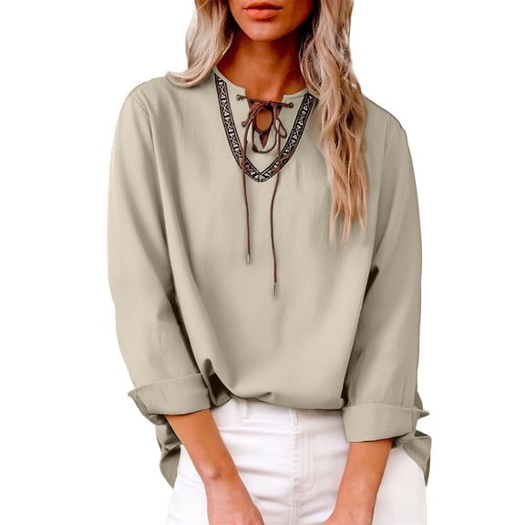 Women's Loose Fit Long Sleeve Casual Shirt, Soft Breathable Knit Top with Collar Design, Solid Color Blouse for All Seasons Wear Grey XXXL