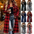 thumbnail image 1 of Women's Loose Fit Long Sleeve Lapel Casual Jacket Top Solid Soft Lightweight Versatile Work Office Outfits Daily Wear | CSEONE,Black L, 1 of 9