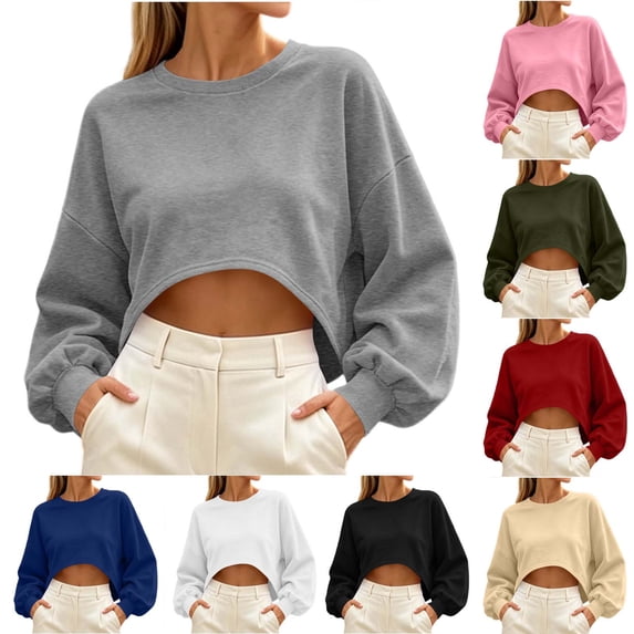 Women's Loose Fit Long Sleeve Round Neck Solid Color Sweater Pullover Comfy Cozy Casual Daily Wear Winter Warm | CSEONE,Beige L