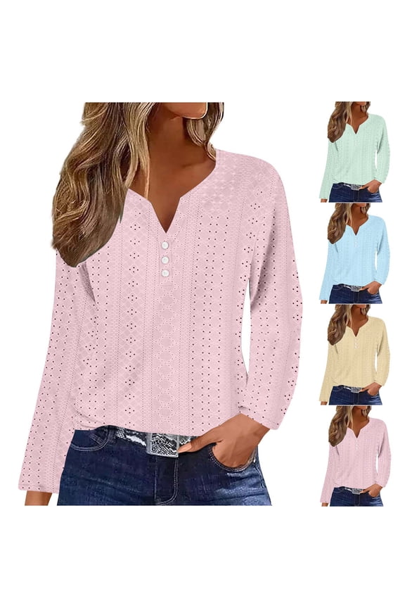 Women's Loose Fit Long Sleeve V Neck Tops Shirts Blouses Solid Color Soft Casual Daily Wear Work Office Vacation Fashion Essential Gift for Women | Sopatenor,Mint Green XL