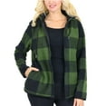 thumbnail image 1 of Women's Loose Fit Oversize Full Zip Sherpa Lined Hoodie Fleece, 1 of 4