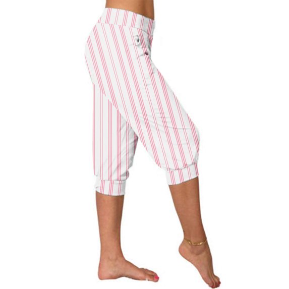 Women's Loose Fit Yoga Capris with Pockets for Workout and Casual Wear