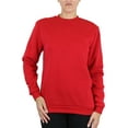 thumbnail image 1 of Women's Loose Fitting Crew Neck Fleece-Lined Pullover Sweater, 1 of 2