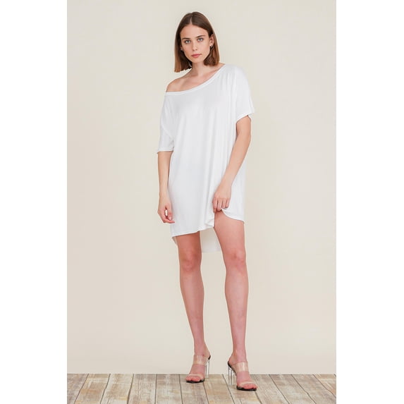 Women's Loose Home Long Sleeve Shirt Mini Dresses Tops T Shirts Tunics S-XL