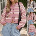 thumbnail image 1 of Women's Loose Knitted Sweater Pullover Long Sleeve Round Neck Casual Fashion Top Warm Comfortable Winter Fall Fashion Gift | CSEONE,Pink XL, 1 of 9