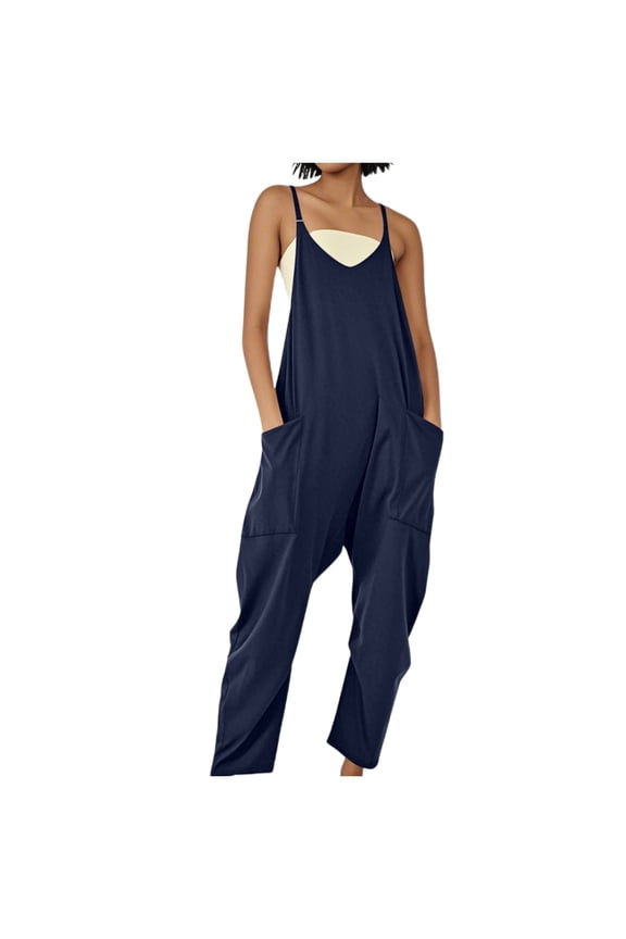 Women's Loose Overalls with Large Pockets Maternity Bib Overalls Body Suit Tops for Women Hang Neck Net Yarn Splicing Wide Leg Jumpsuit Long Sleeve Body Women Body Suit Linen Blend Jumpsuit