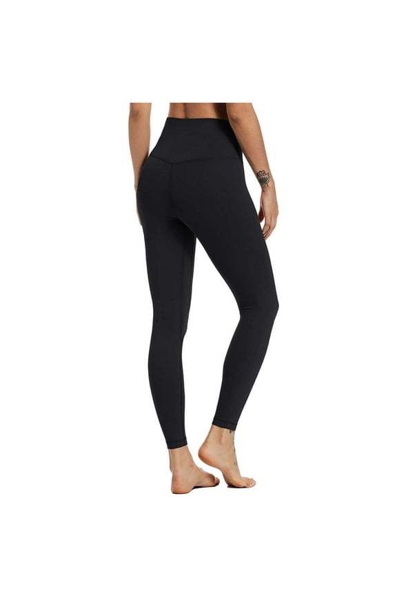 Women's Loose Pants Women's High Waist Solid Color Tight Fitness Yoga Pants Nude Hidden Yoga Pants