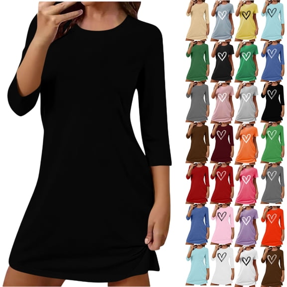 Women's Loose Plus Size Comfortable Halter Neck Round Neck Sleeveless Ethnic Style Printed Long Summer Dresses Tank Dresses for Women