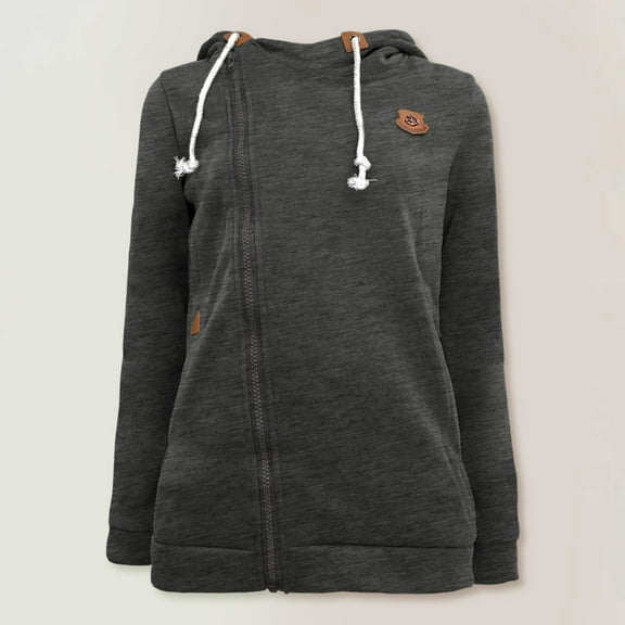 Women's Loose Sleeve Casual Pullover Hoodie Zipper Drawstring Shirt Long Women's Coat Sweater Zip up Dress Womens Side Zip Hoodie Zip up Hooded Sweatshirt Women Hoodies Teen Girls Hoodie Womens Full