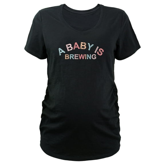 Women's Lost Gods A Baby Is Brewing Graphic Maternity T-Shirt
