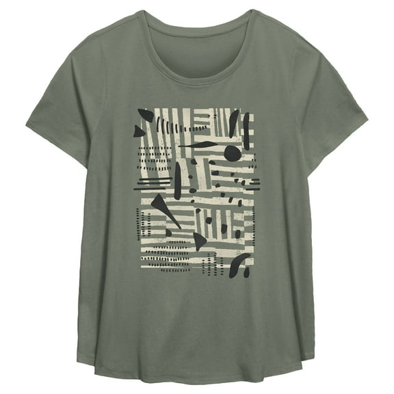 Women's Lost Gods Abstract Shapes Graphic T-Shirt