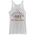 thumbnail image 1 of Women's Lost Gods Amsterdam Netherlands 1982  Racerback Tank Top White Heather Medium, 1 of 3