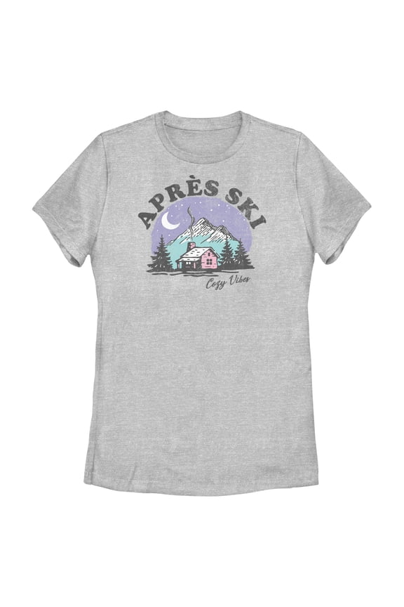 Women's Lost Gods Après Ski  Graphic Tee Athletic Heather Large