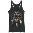 thumbnail image 1 of Women's Lost Gods Arrow Dream Catcher Racerback Tank Top Black Heather Large, 1 of 3