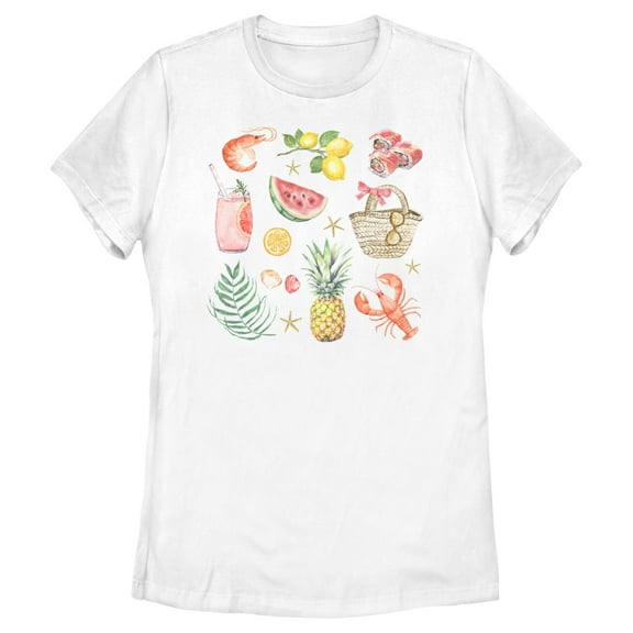 Women's Lost Gods Beach Picnic Graphic T-Shirt