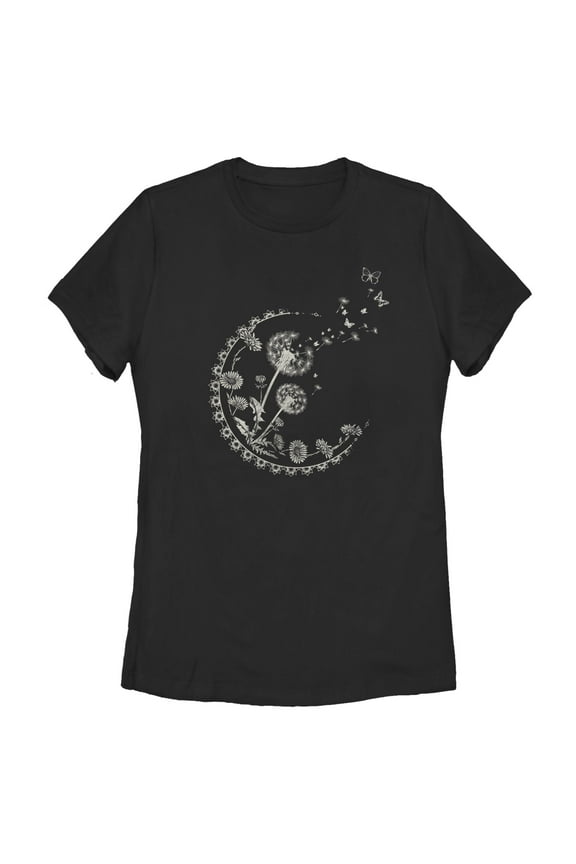 Women's Lost Gods Blowing Dandelion Graphic T-Shirt