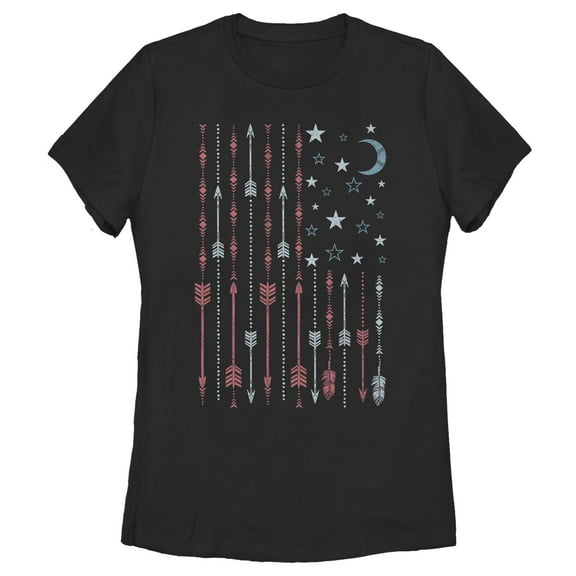 Women's Lost Gods Boho Flag  Graphic T-Shirt