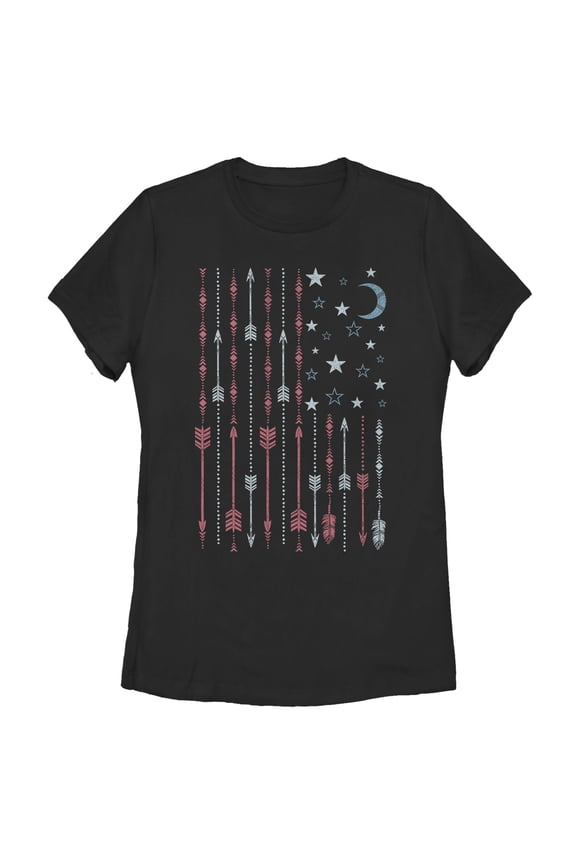 Women's Lost Gods Boho Flag  Graphic T-Shirt