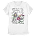 thumbnail image 1 of Women's Lost Gods Boho Sun Moon Flowers Graphic T-Shirt, 1 of 4