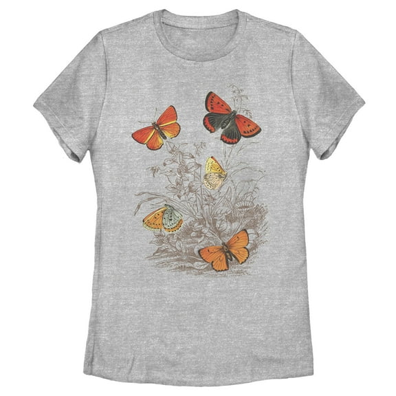 Women's Lost Gods Butterfly Scene  Graphic T-Shirt