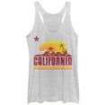 thumbnail image 1 of Women's Lost Gods California Flag Surf  Racerback Tank Top White Heather Medium, 1 of 3
